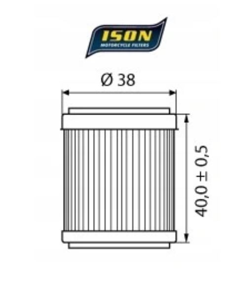 ISON_Oelfilter_141_Beta_GasGas_Husqvarna_MBK_TM_Racing_Yamaha_ISON141_Daten ISON Ölfilter 141 Beta Fantic GasGas Husqvarna MBK TM-Racing Yamaha