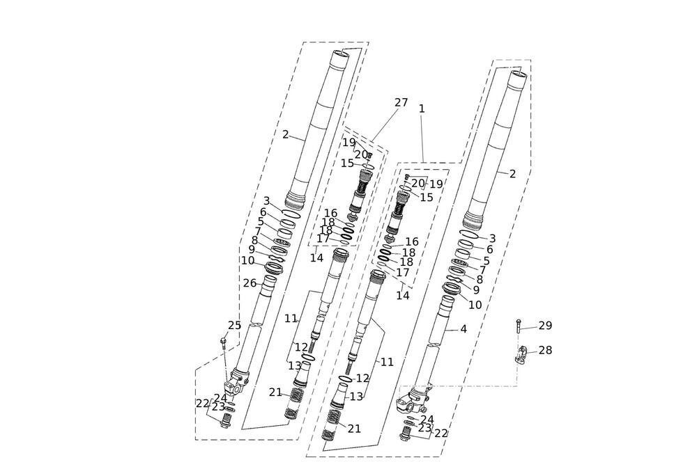 XE300MY24-Gabel Gabel
