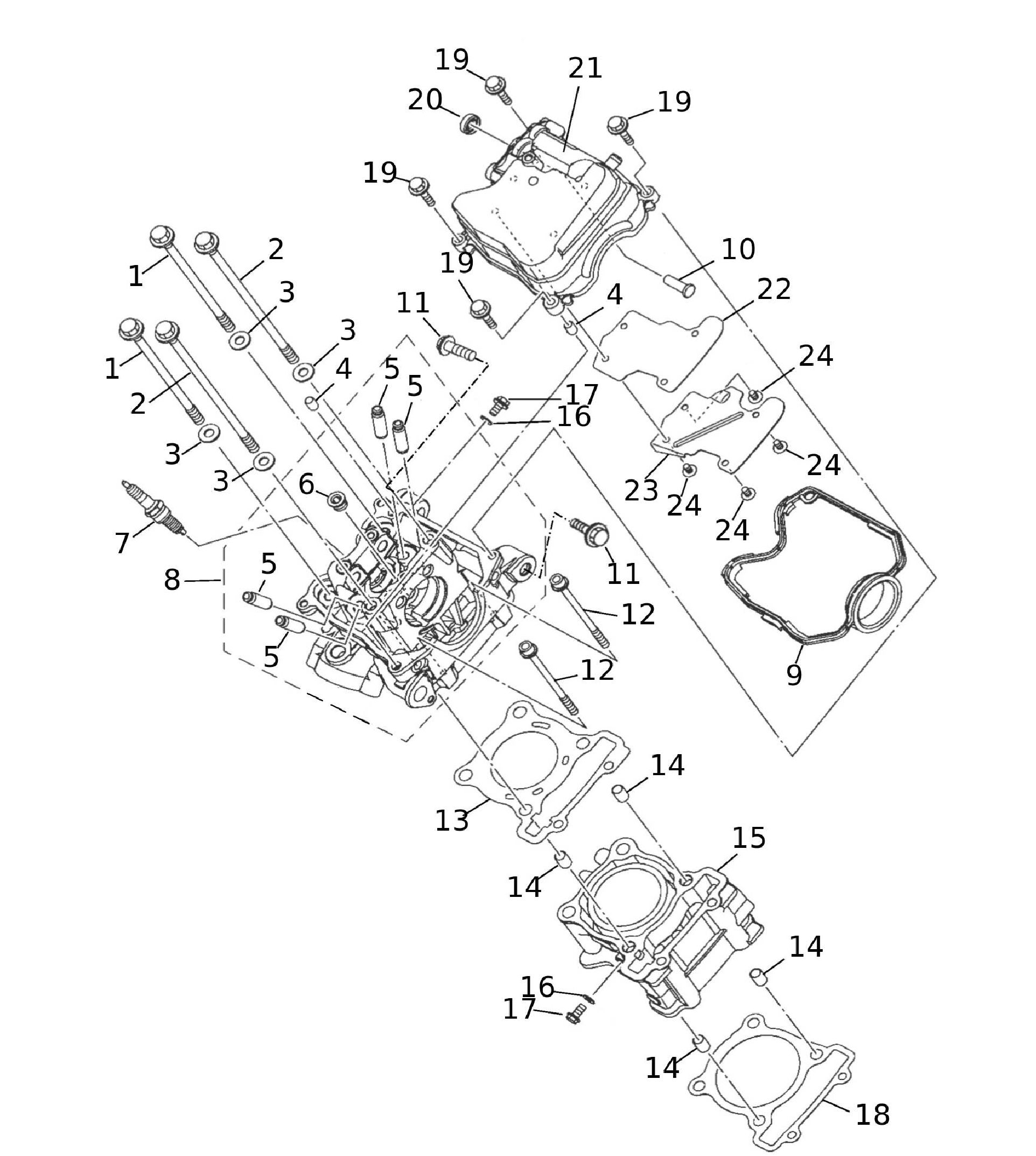 Zylinder / Zylinderkopf Zylinder / Zylinderkopf