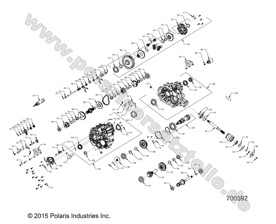 DRIVE TRAIN, MAIN GEARCASE