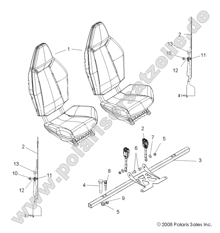 BODY, SEAT MOUNTING and BELTS