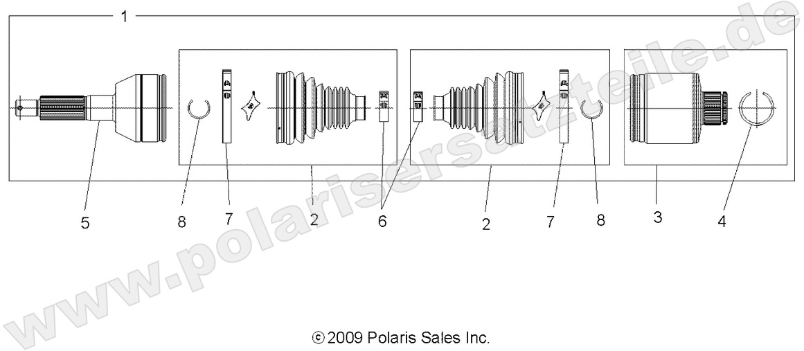 DRIVE TRAIN, REAR DRIVE SHAFT