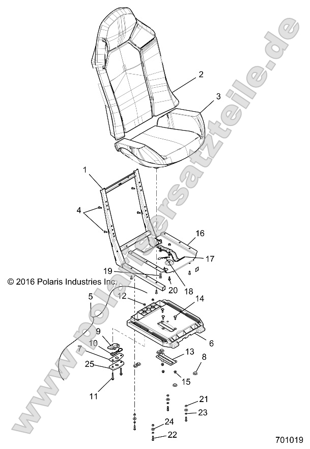Body, Seat Asm. and Slider