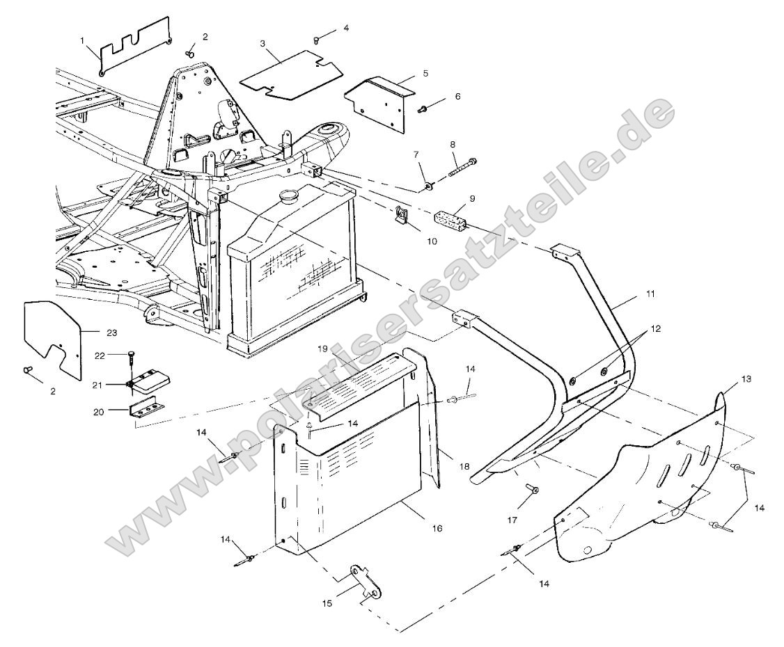 Front Bumper and Shields