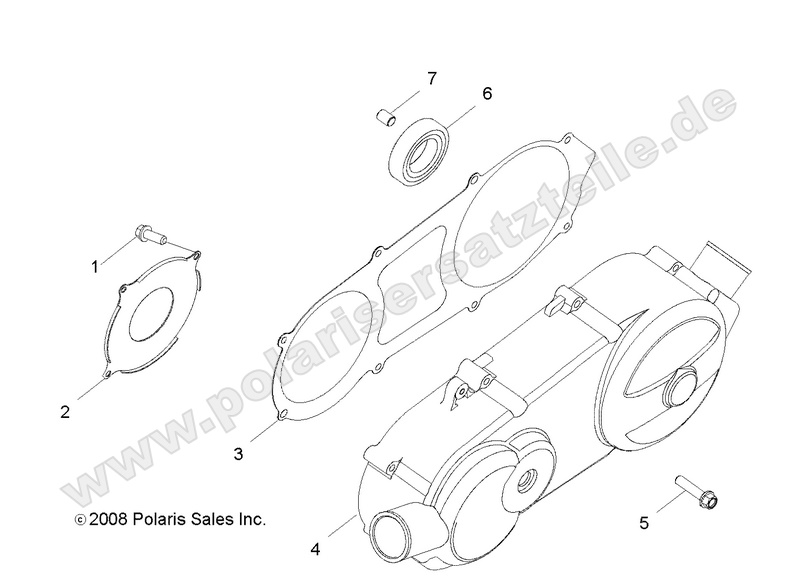 engine crankcase cover lh
