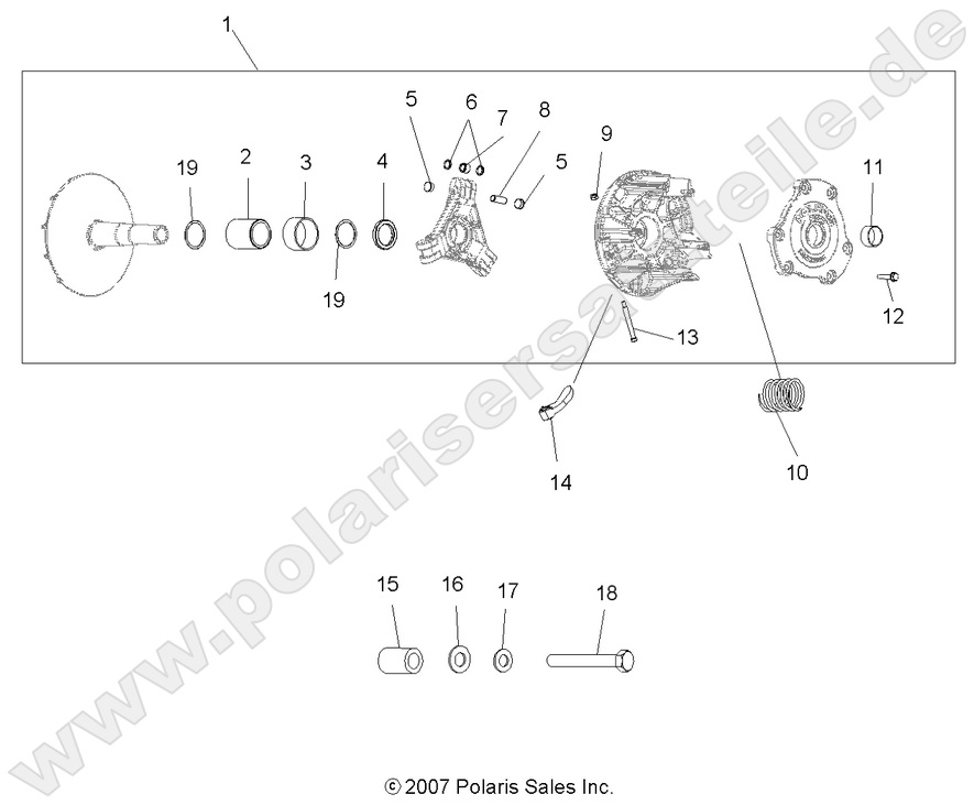 DRIVE TRAIN, PRIMARY CLUTCH