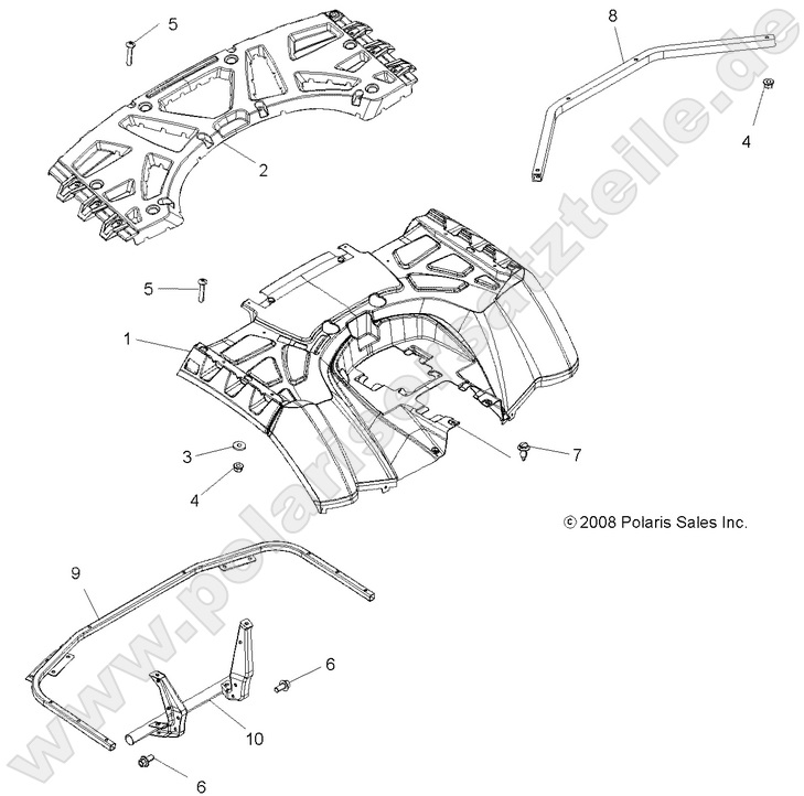 BODY, REAR CAB and REAR RACK
