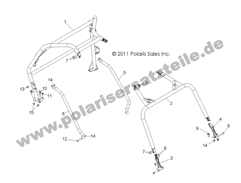chassis cab frame and side bars