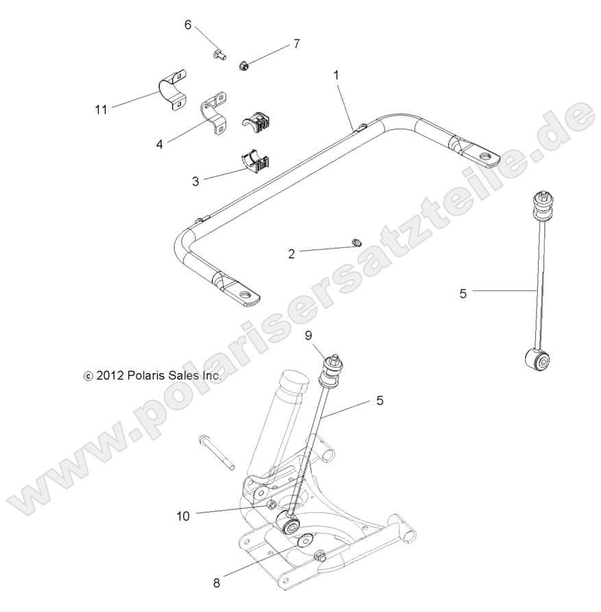 SUSPENSION, STABILIZER BAR, REAR