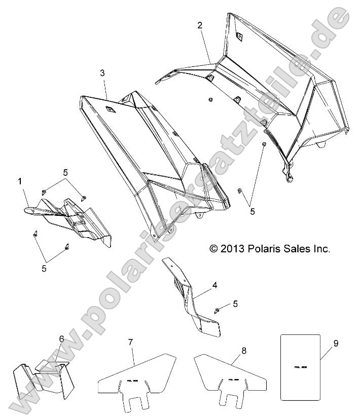 Body, Rear Cab and Heat Shields