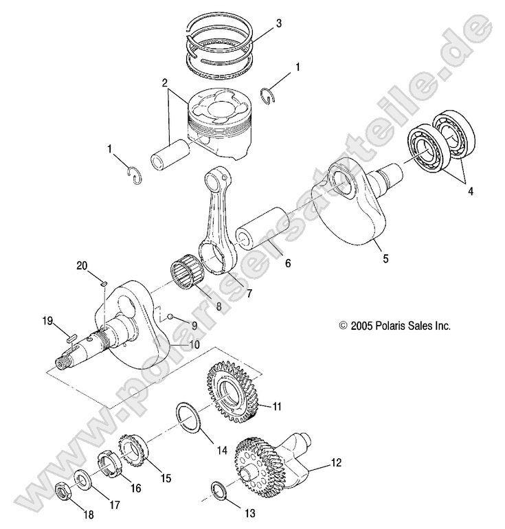 ENGINE, CRANKSHAFT and PISTON