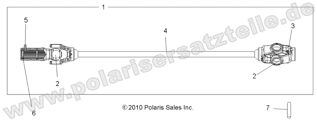 DRIVE TRAIN, FRONT PROP SHAFT