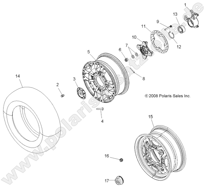 WHEELS, FRONT and HUB