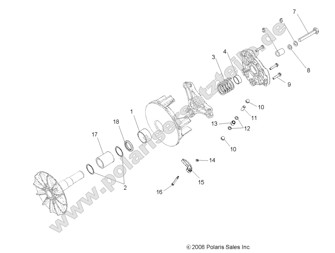 DRIVE TRAIN, PRIMARY CLUTCH