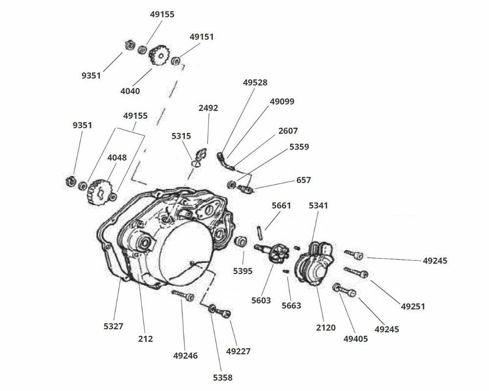 Fantic-XE-XM-50-Wasserpumpe Wasserpumpe