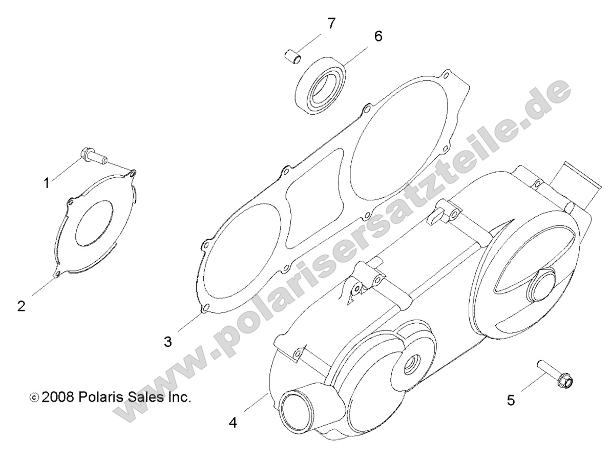ENGINE, CRANKCASE COVER, LH