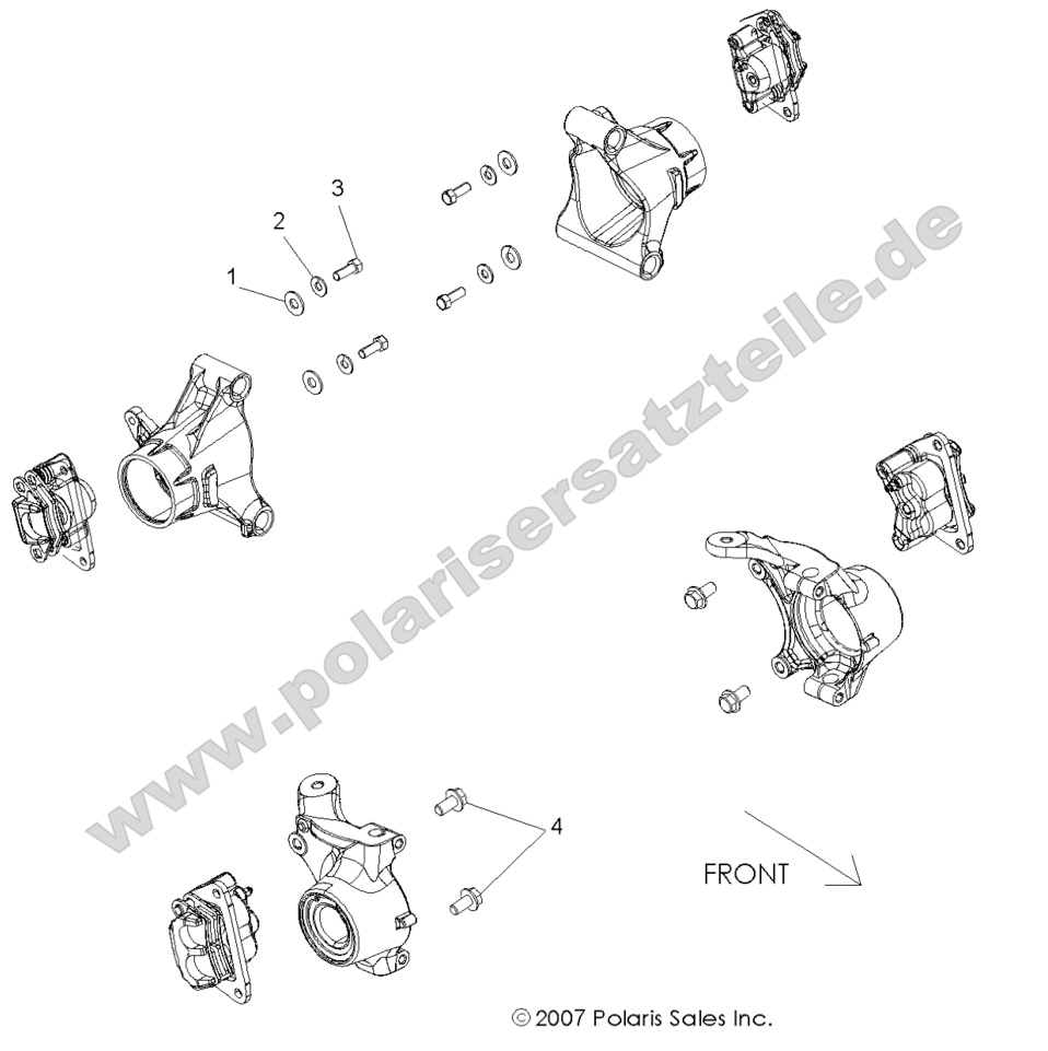 BRAKES, CALIPER MOUNTING
