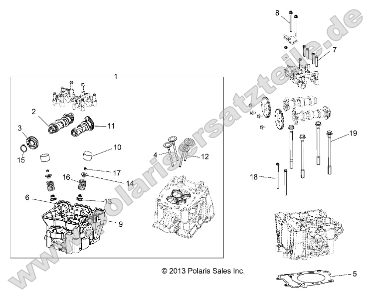 Engine, Cylinder Head, Cams and Valves