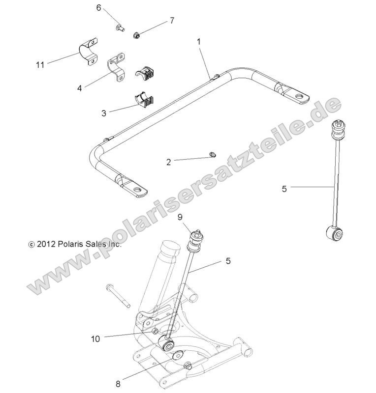 SUSPENSION, STABILIZER BAR, REAR