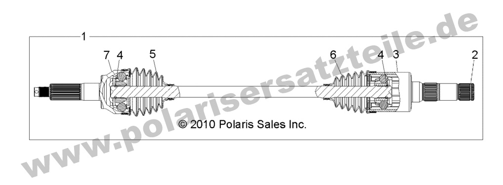 DRIVE TRAIN, REAR HALF SHAFT, RH