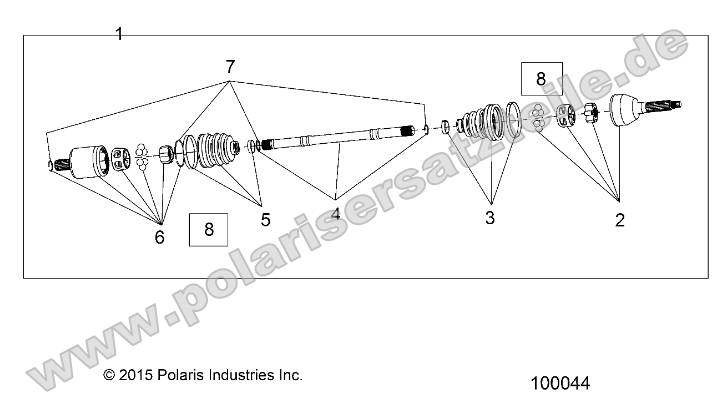 Drive Train, Front Half Shaft