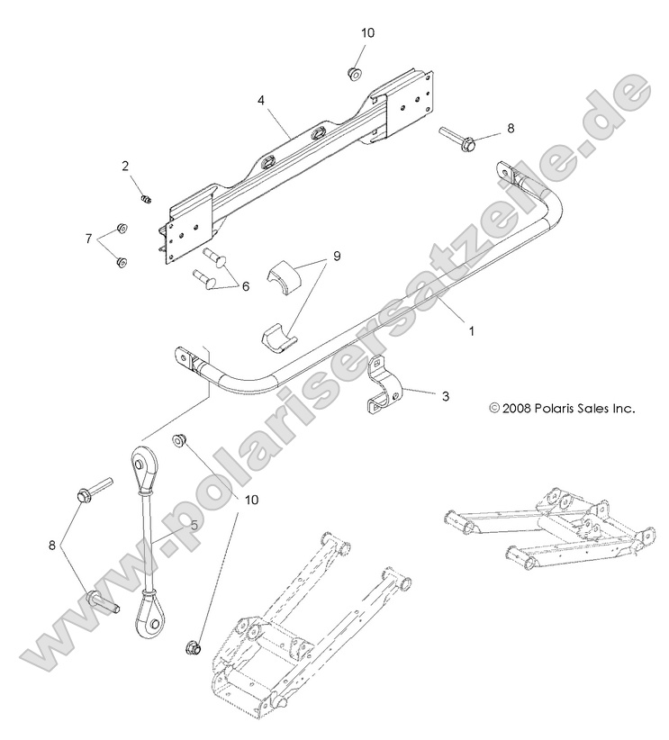 SUSPENSION, STABILIZER BAR, REAR