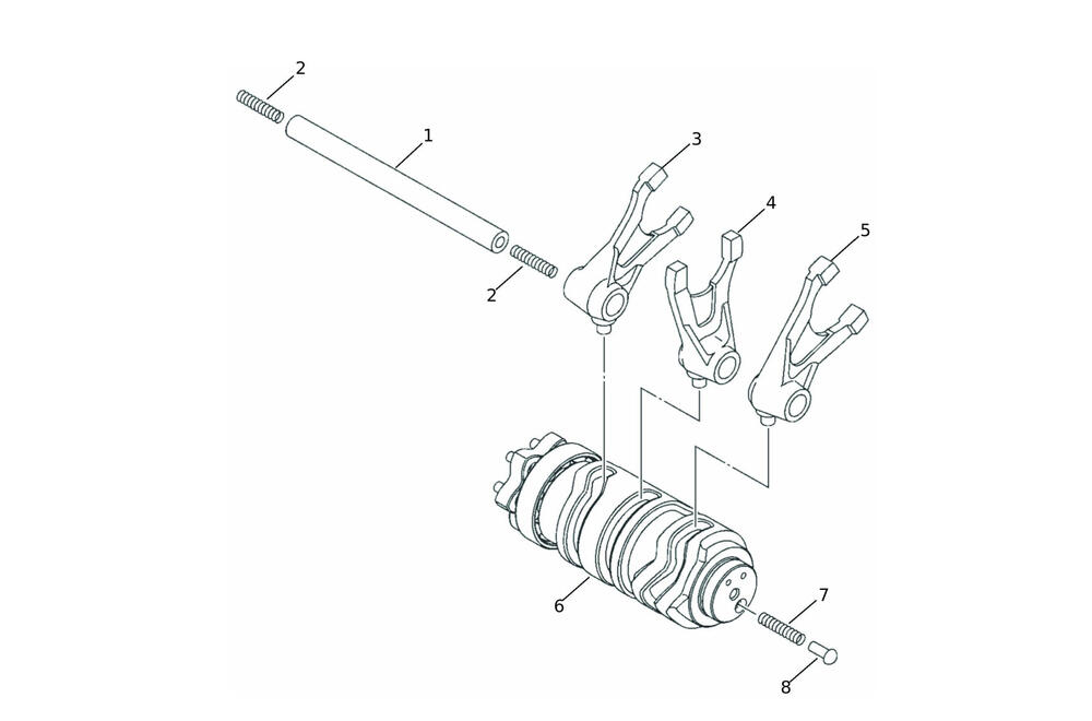 Caballero125MY24-Desmo Schaltwalze