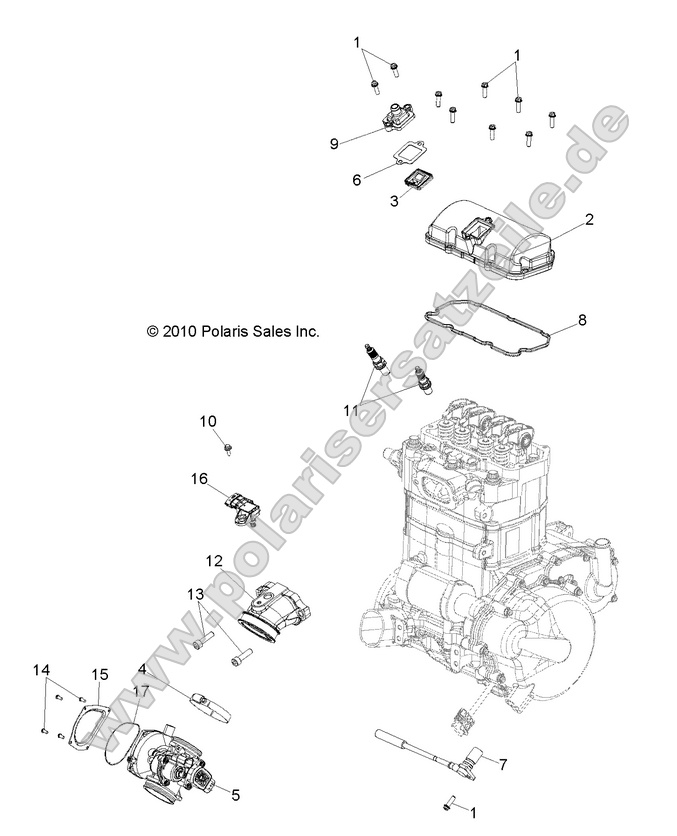 ENGINE, THROTTLE BODY and VALVE COVER