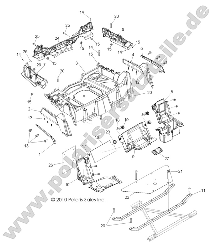 BODY, REAR RACK and FENDERS