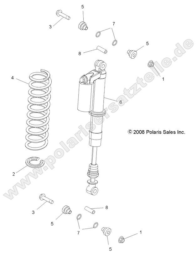 SUSPENSION, REAR SHOCK MOUNTING