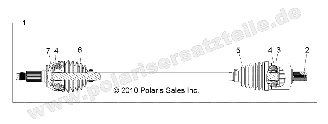 DRIVE TRAIN, FRONT HALF SHAFT