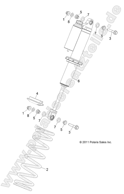 SUSPENSION, FRONT SHOCK MOUNTING