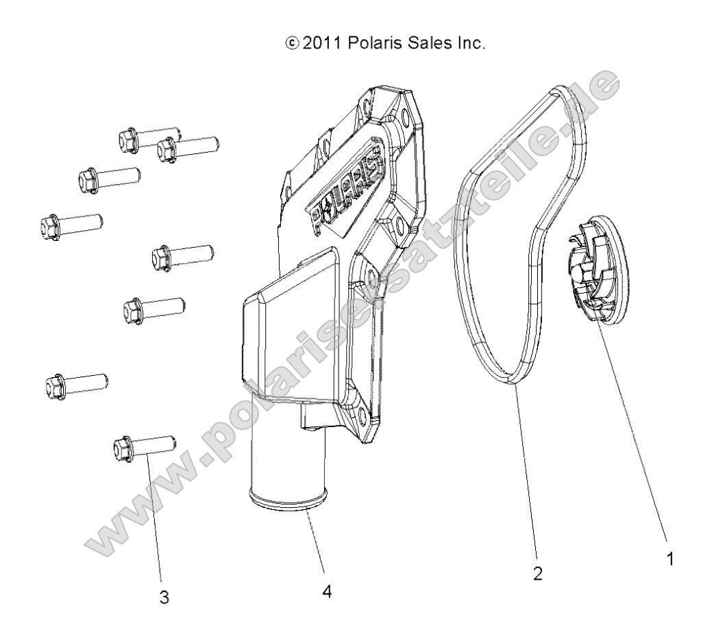 Engine, Waterpump Impeller and Cover