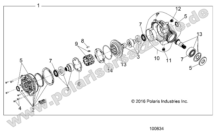 Drive Train, Front Gearcase Internals
