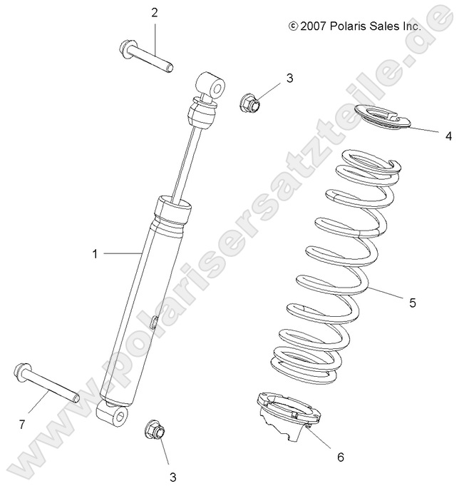 SUSPENSION, SHOCK, REAR