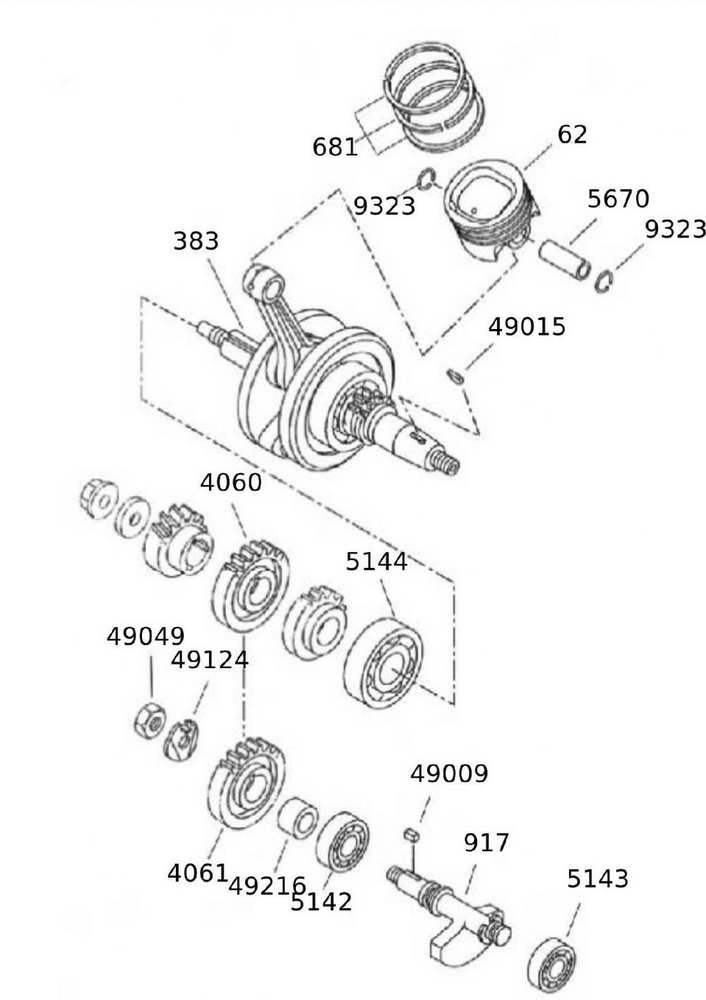 52456_93Ixe5exg1C7ca0 Kurbelwelle / Ausgleichswelle