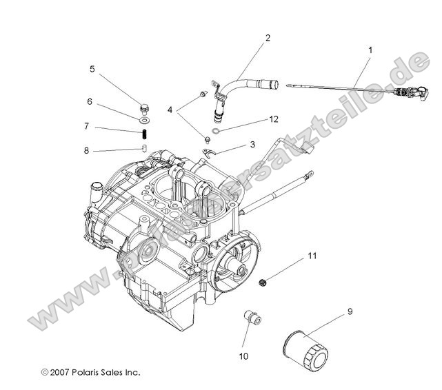 ENGINE, DIPSTICK and OIL FILTER