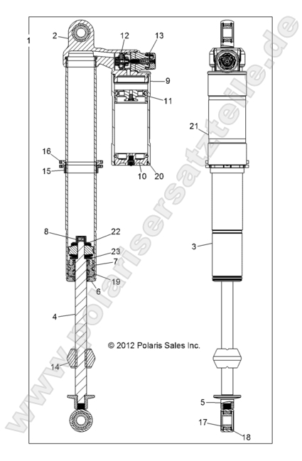 SUSPENSION, REAR SHOCK
