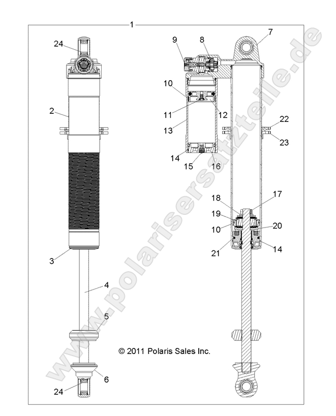 SUSPENSION, REAR SHOCK (7043794)