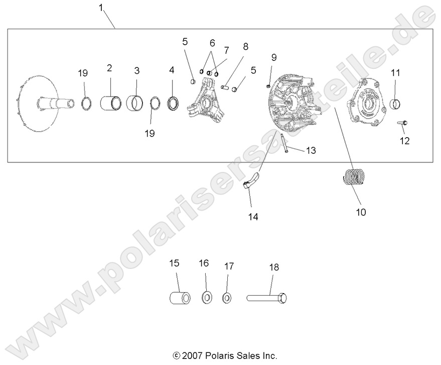 DRIVE TRAIN, PRIMARY CLUTCH