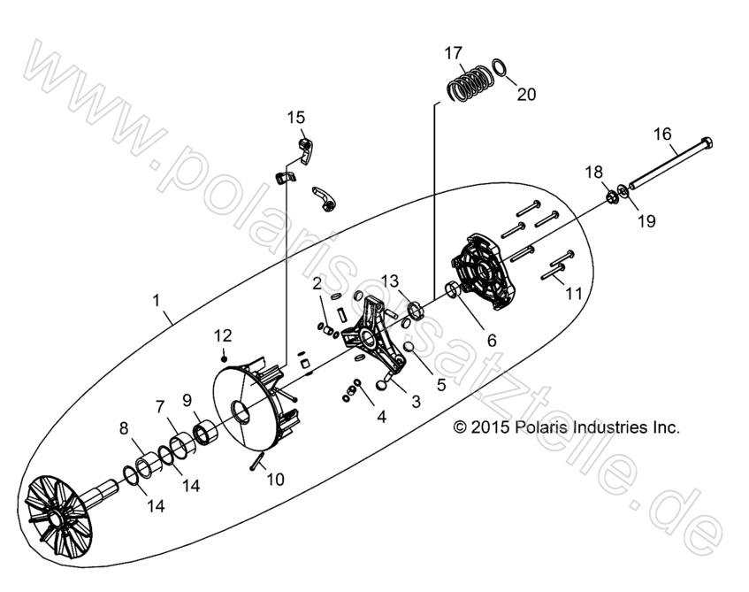 DRIVE TRAIN, PRIMARY CLUTCH