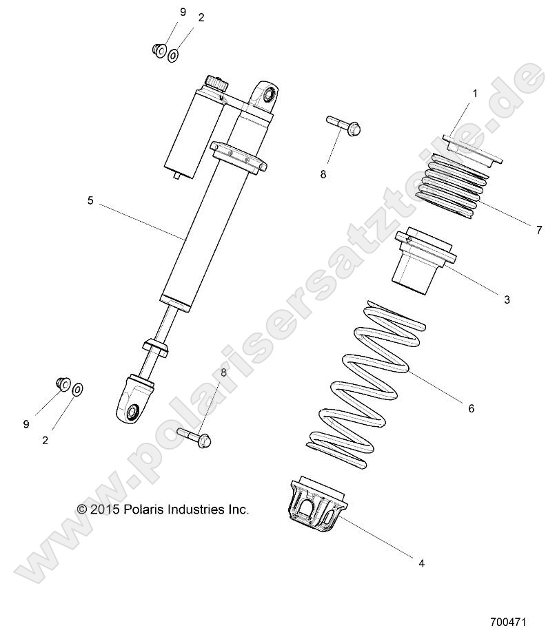 SUSPENSION, FRONT SHOCK MOUNTING