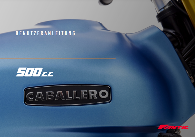Fantic Benutzerhandbuch Caballero 500 Euro5+ 2025