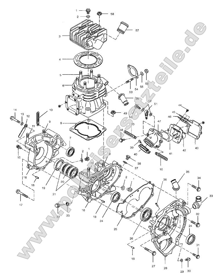 Crankcase and Cylinder