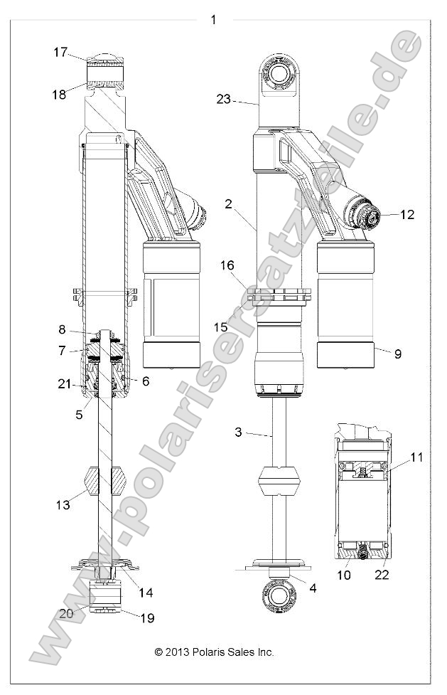 Suspension, Shock, Rear