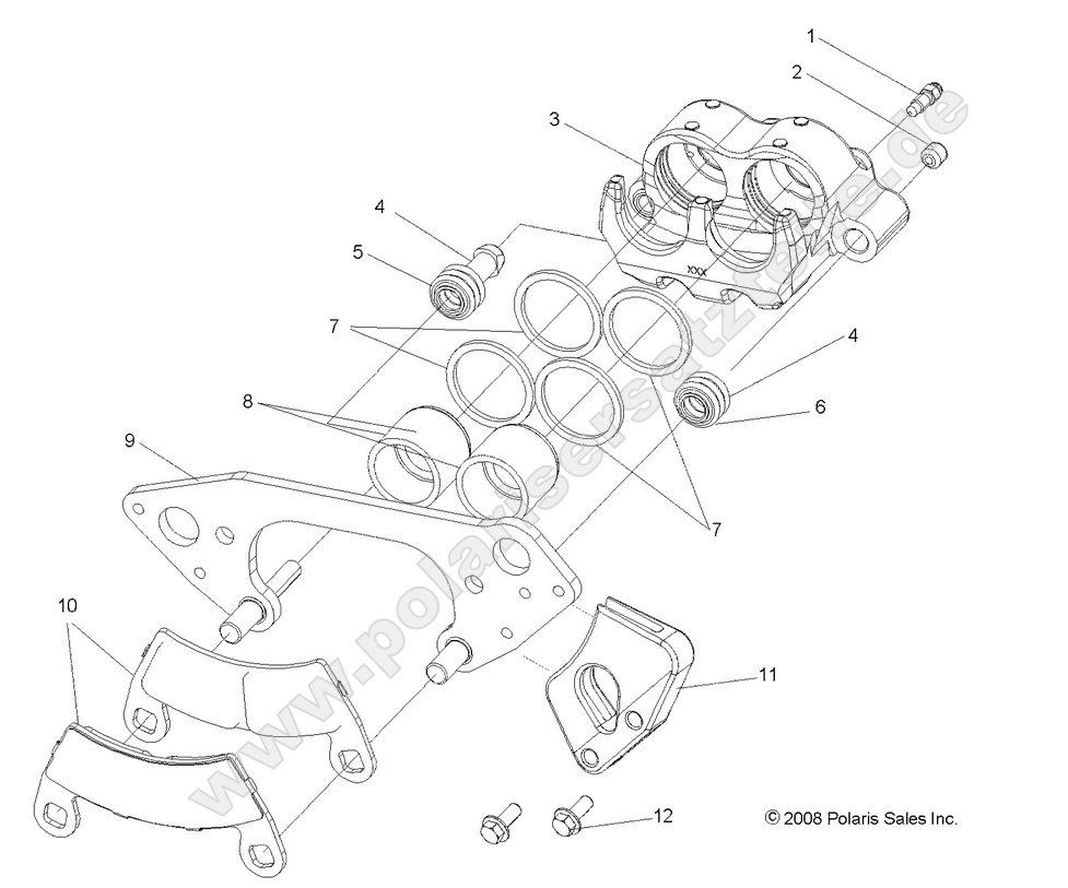 BRAKES, FRONT CALIPER