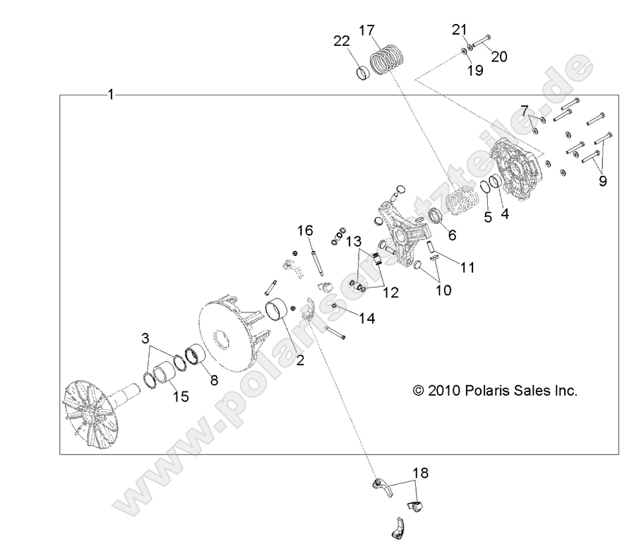 DRIVE TRAIN, PRIMARY CLUTCH