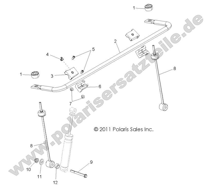 SUSPENSION, STABILIZER BAR, FRONT