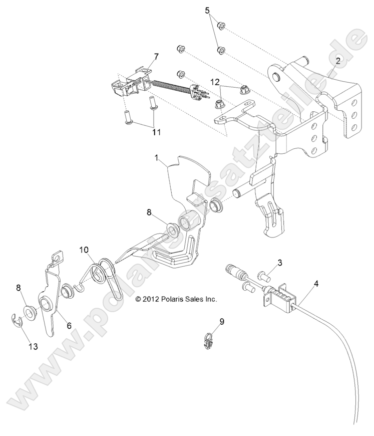 ENGINE, THROTTLE PEDAL