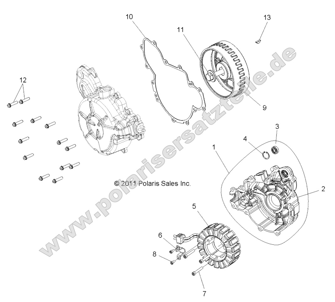 ENGINE, STATOR and COVER